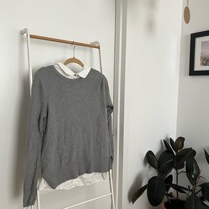 Seraphine maternity Mock Shirt Cotton Mix Maternity & Nursing Sweater